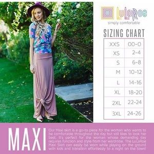 Striped Lularoe maxi